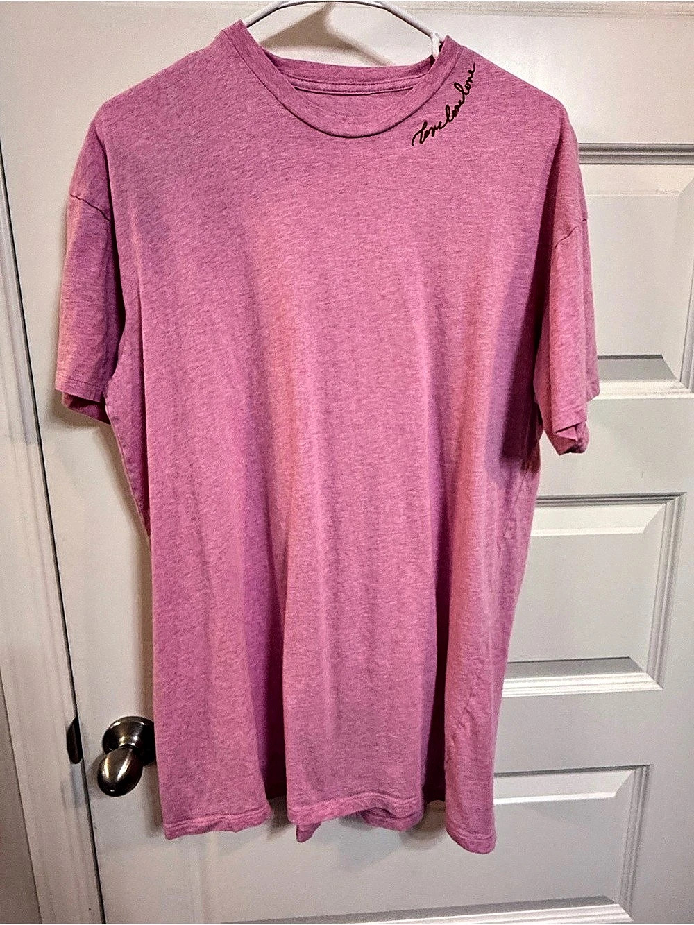 Victoria's Secret Pink Short Sleeve Cotton Tee Love Love Love Size M/L